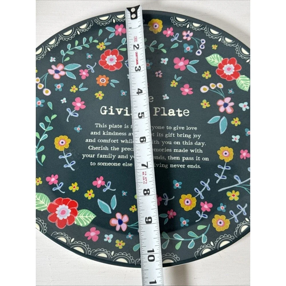 Natural Life , Live, Love, Laugh The Giving Plate Platter Excellent Condition